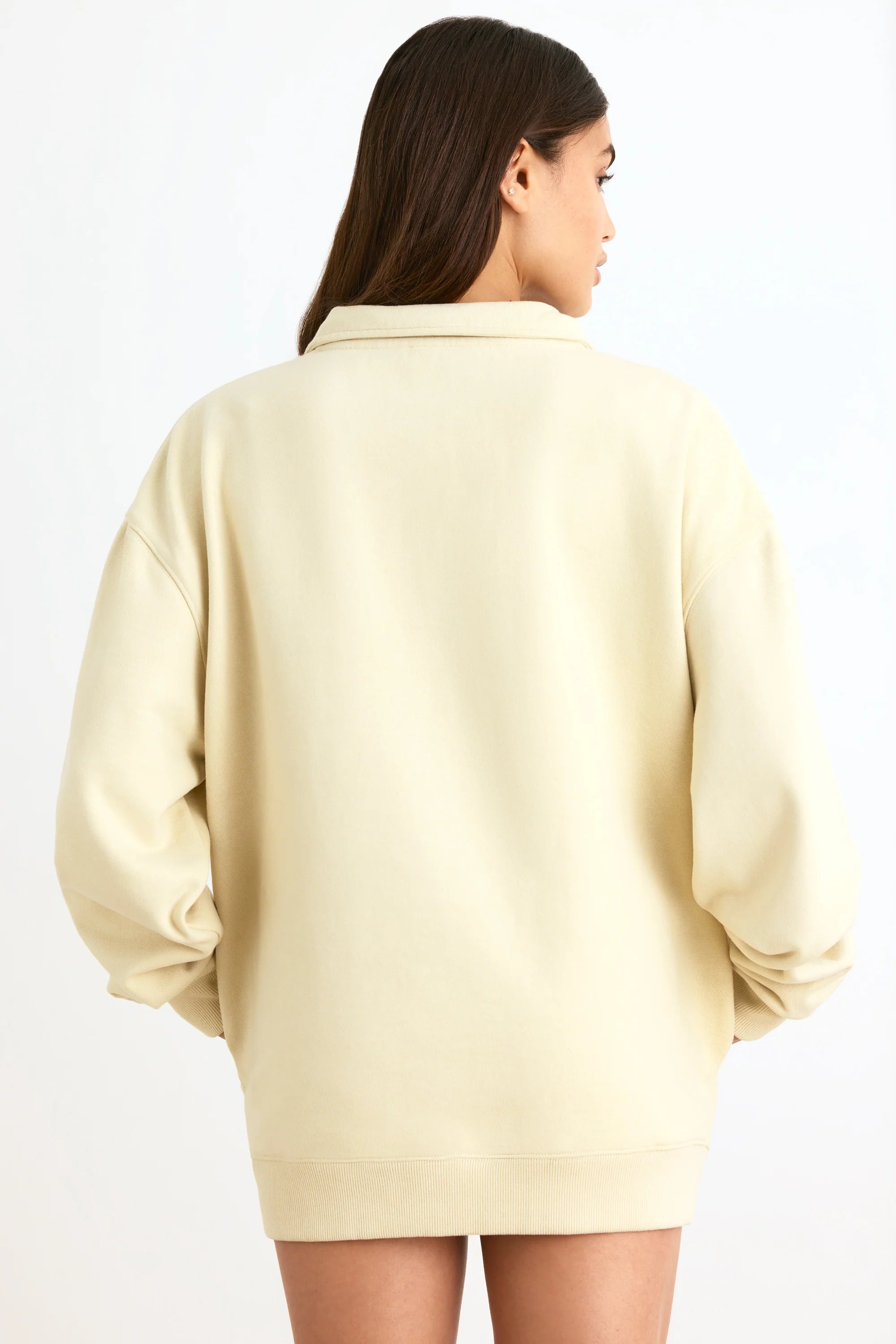 Quarter-Zip Sweatshirt - Bone