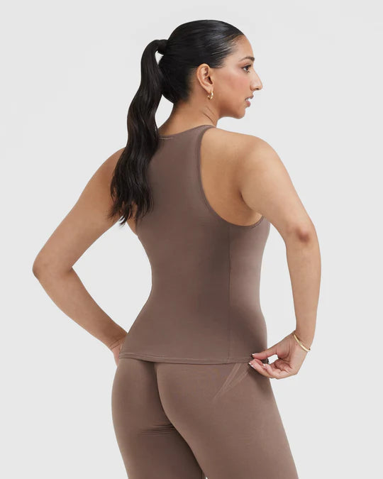 Mellow Soft Vest - Cool Brown