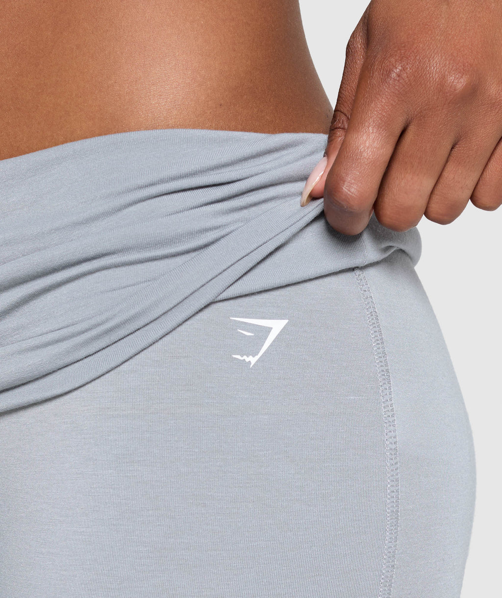 Fold Over Flared Leggings