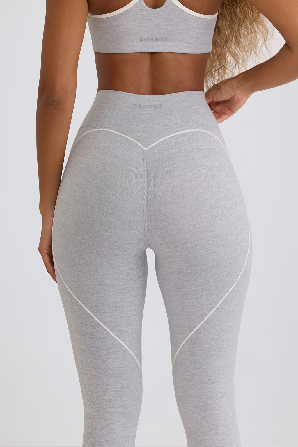 Soft Active Mid-Rise Leggings - Grey Marl