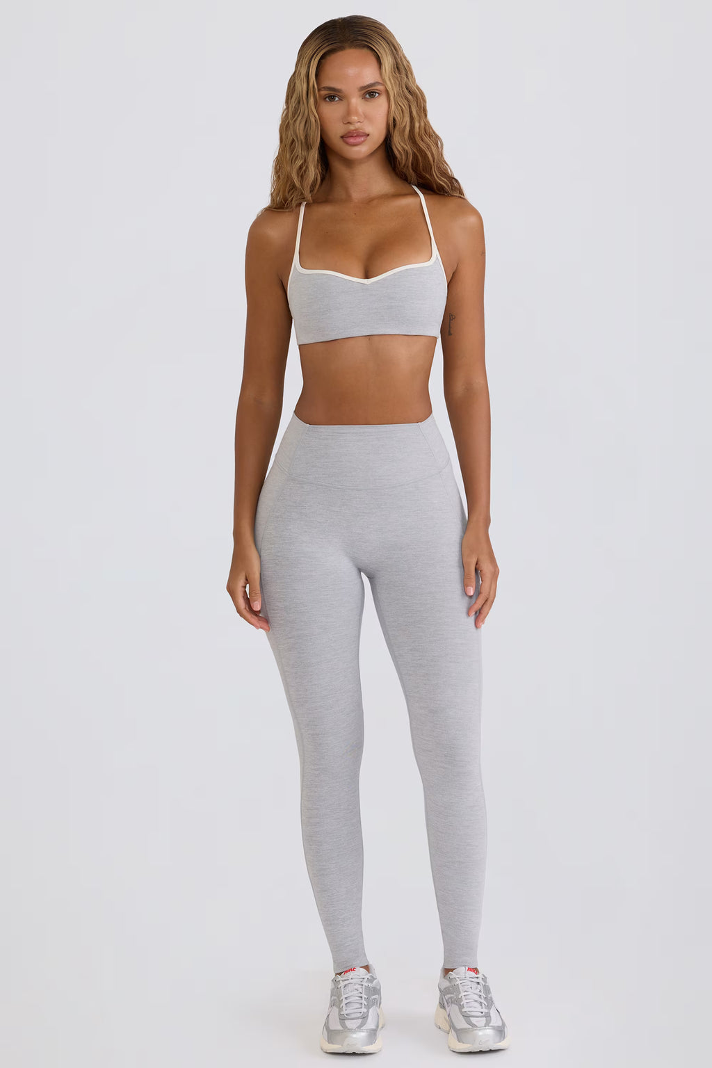 Soft Active Mid-Rise Leggings - Grey Marl