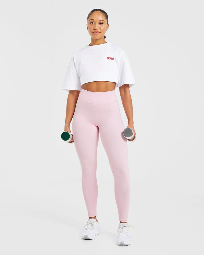 Staple Leggings - Pastel Rose
