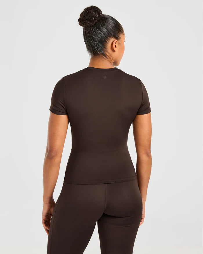Sculpt T Shirt - Deep Cocoa Brun