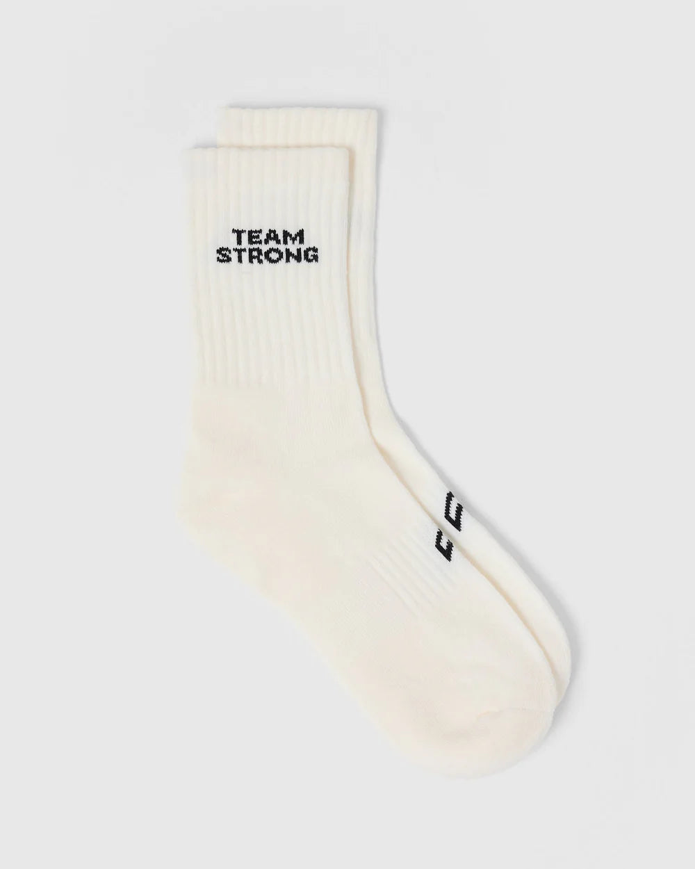 Slogan Crew Socks 5 Pack - Off White