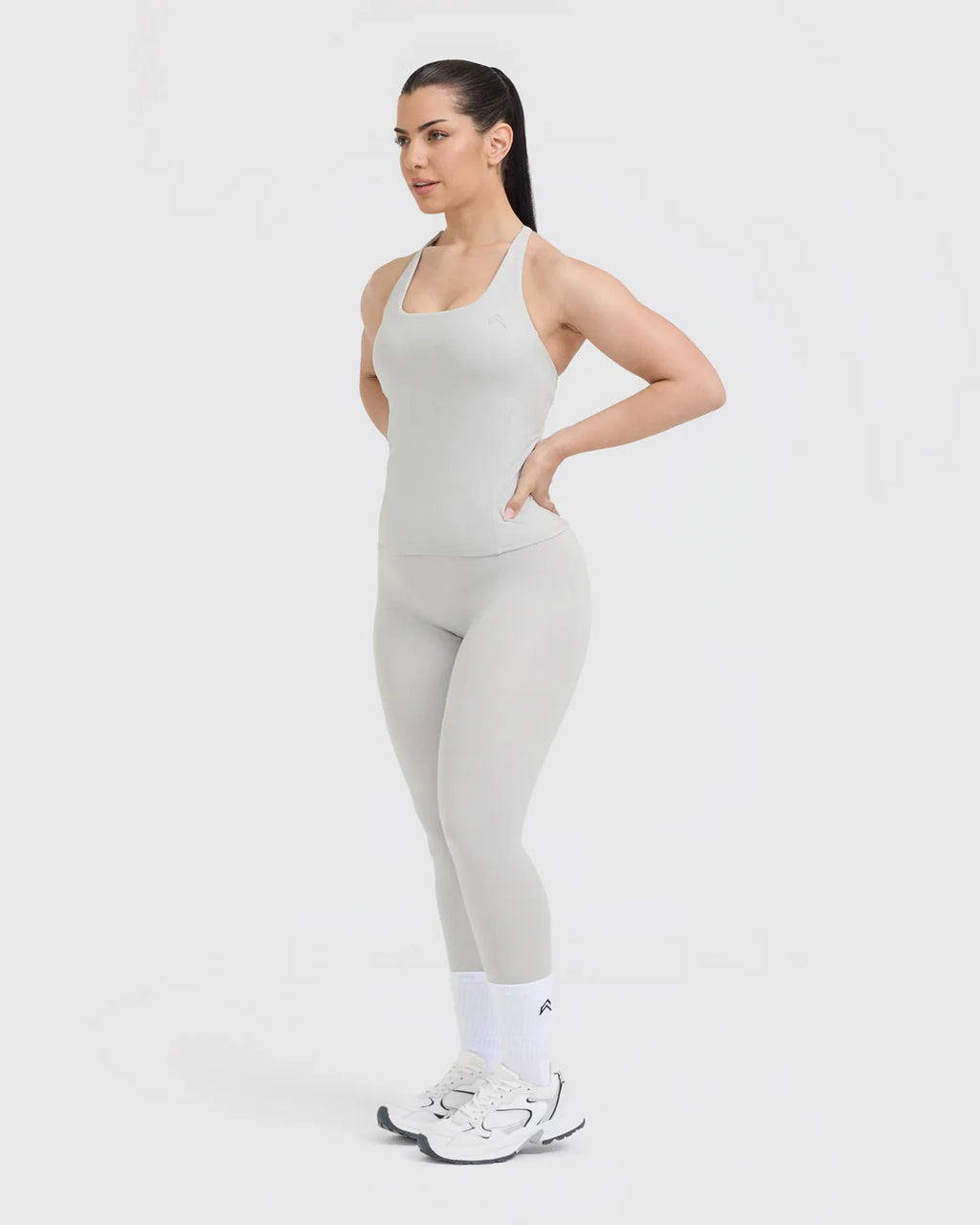 Timeless Square Neck Vest - Light Grey