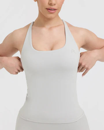 Timeless Square Neck Vest - Light Grey