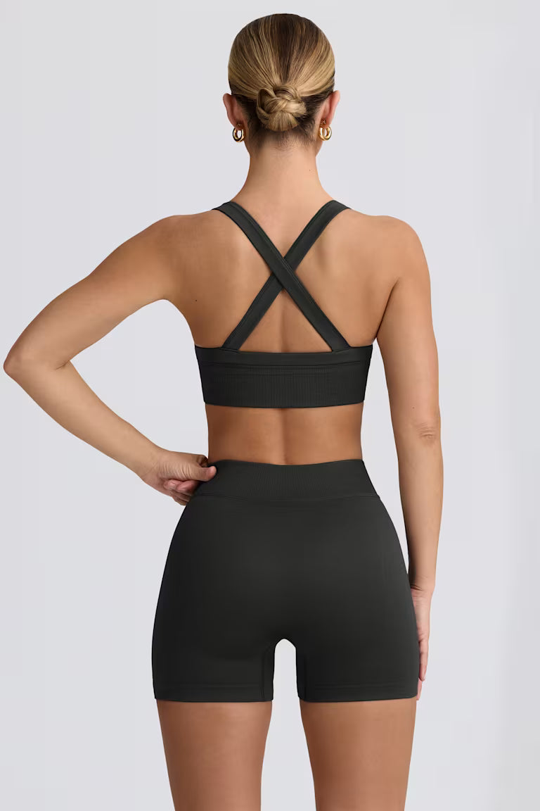 Super Sculpt Seamless Mini Shorts - Ash