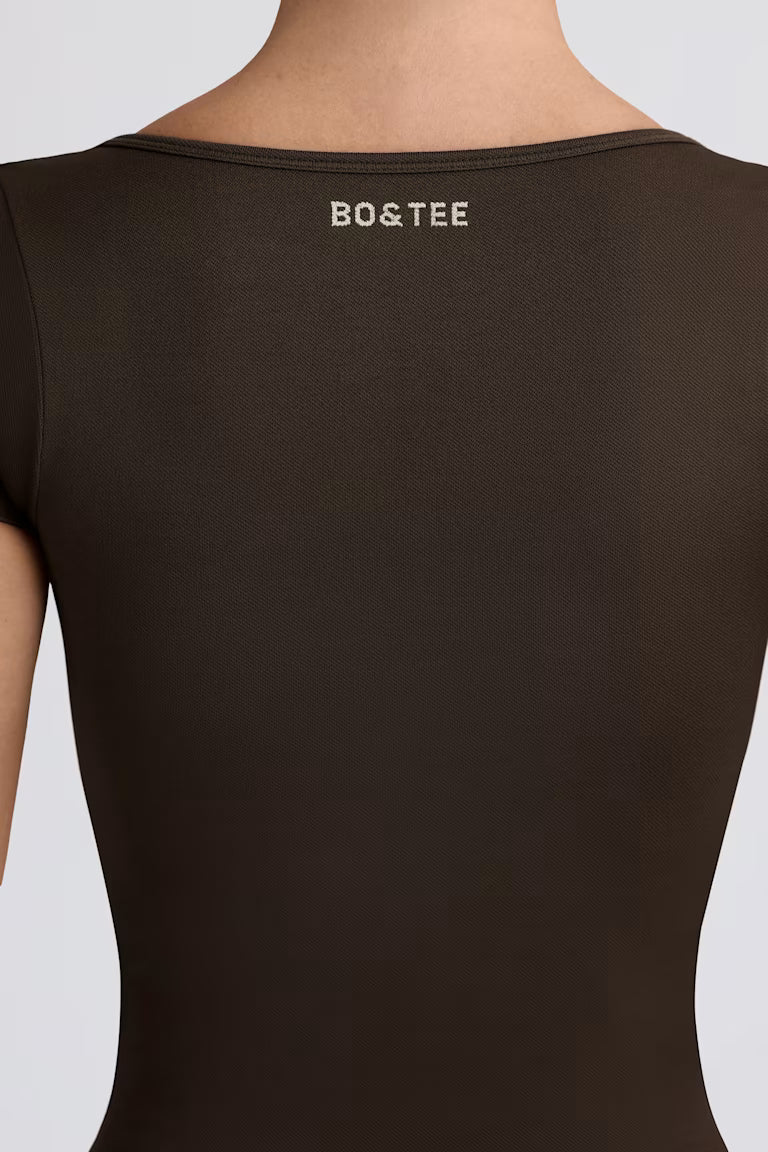 Super Sculpt Seamless T-Shirt - Brown