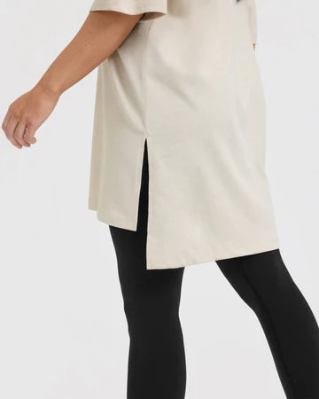Raising The Bar Graphic Longline T-Shirt - Sand