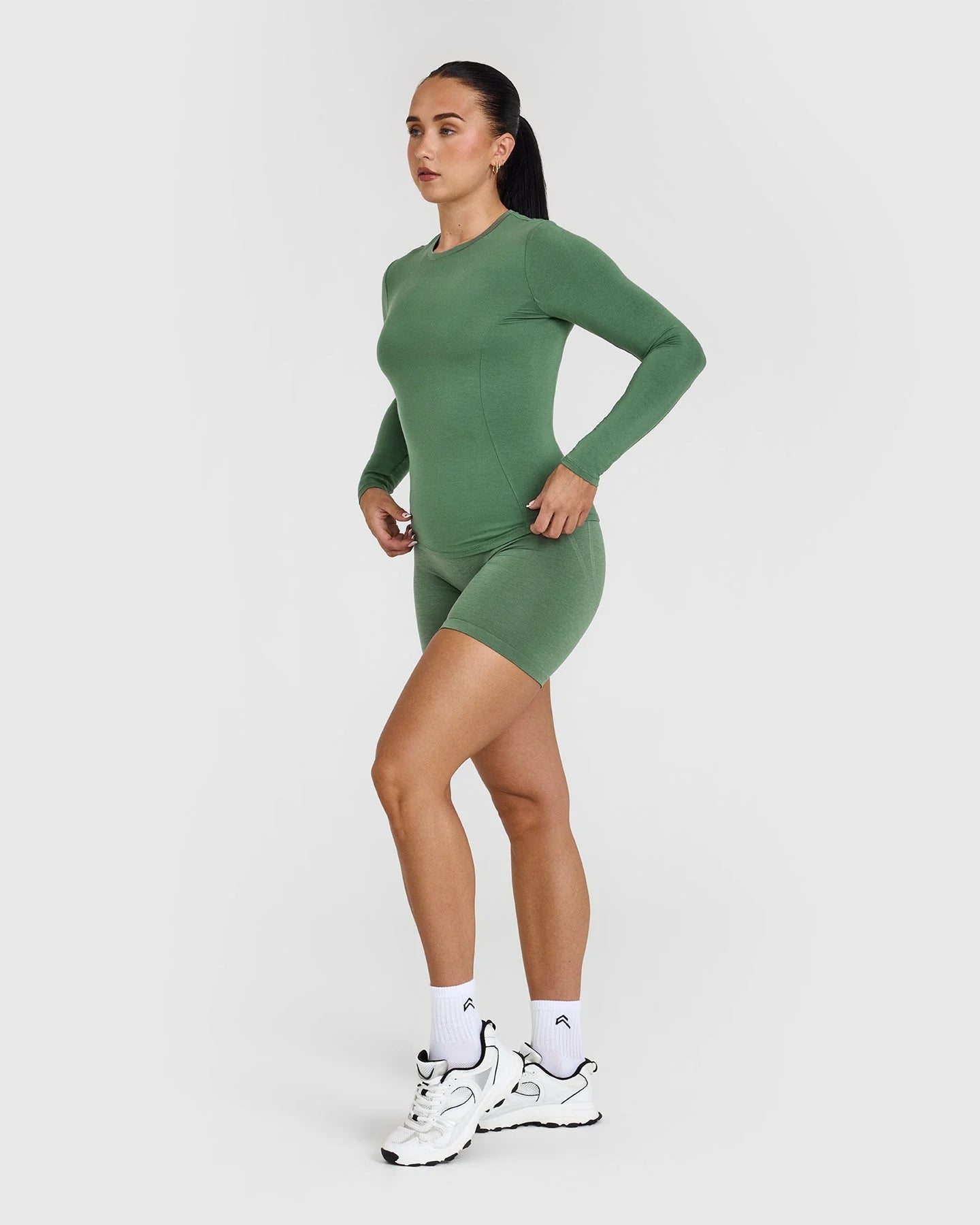 Mellow Soft Long Sleeve Top - Forrest Green