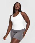 Unified V-neck Cross Back Vest - White
