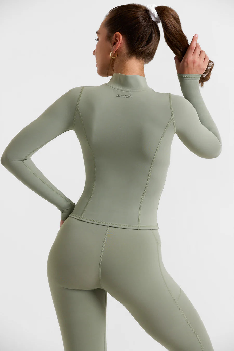 Soft Active Zip-Up Jacket - Bambo Green